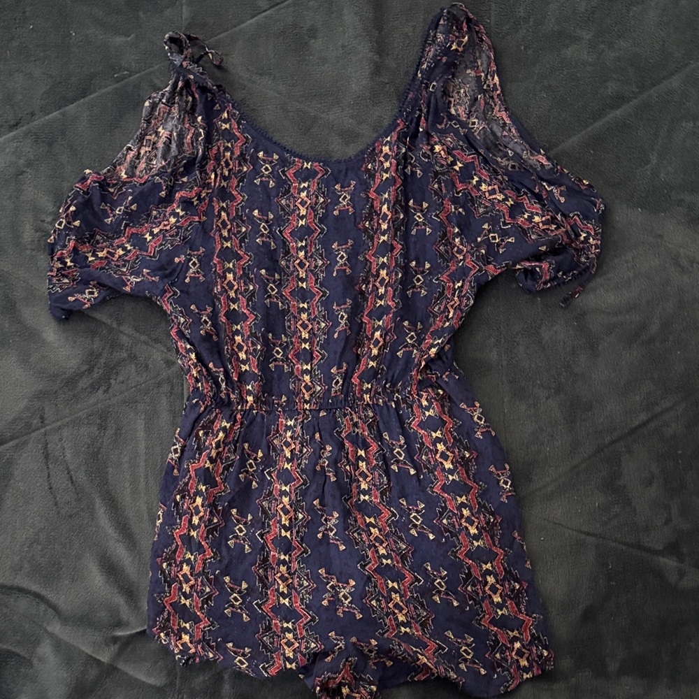 Forever 21 Geometric Print Romper